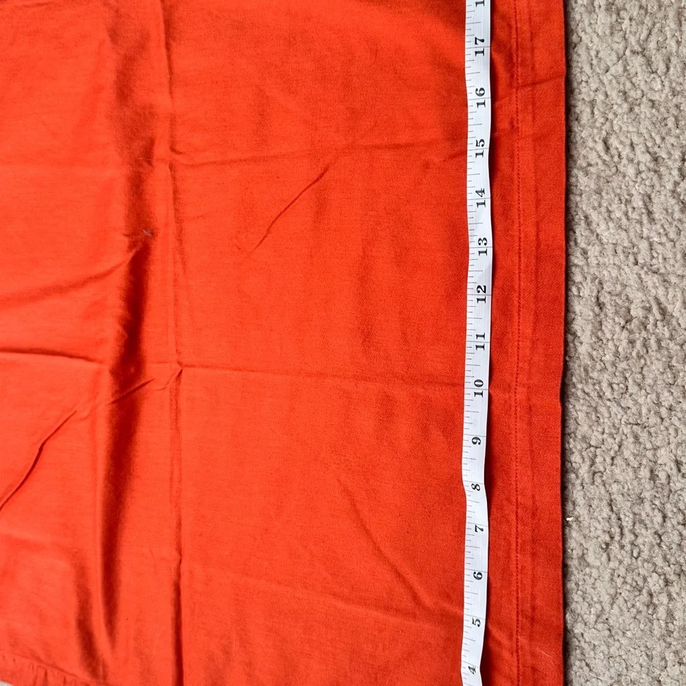 Crate & Barrel 100% Cotton Napkins Orange (19.5 Inch By 20 In)